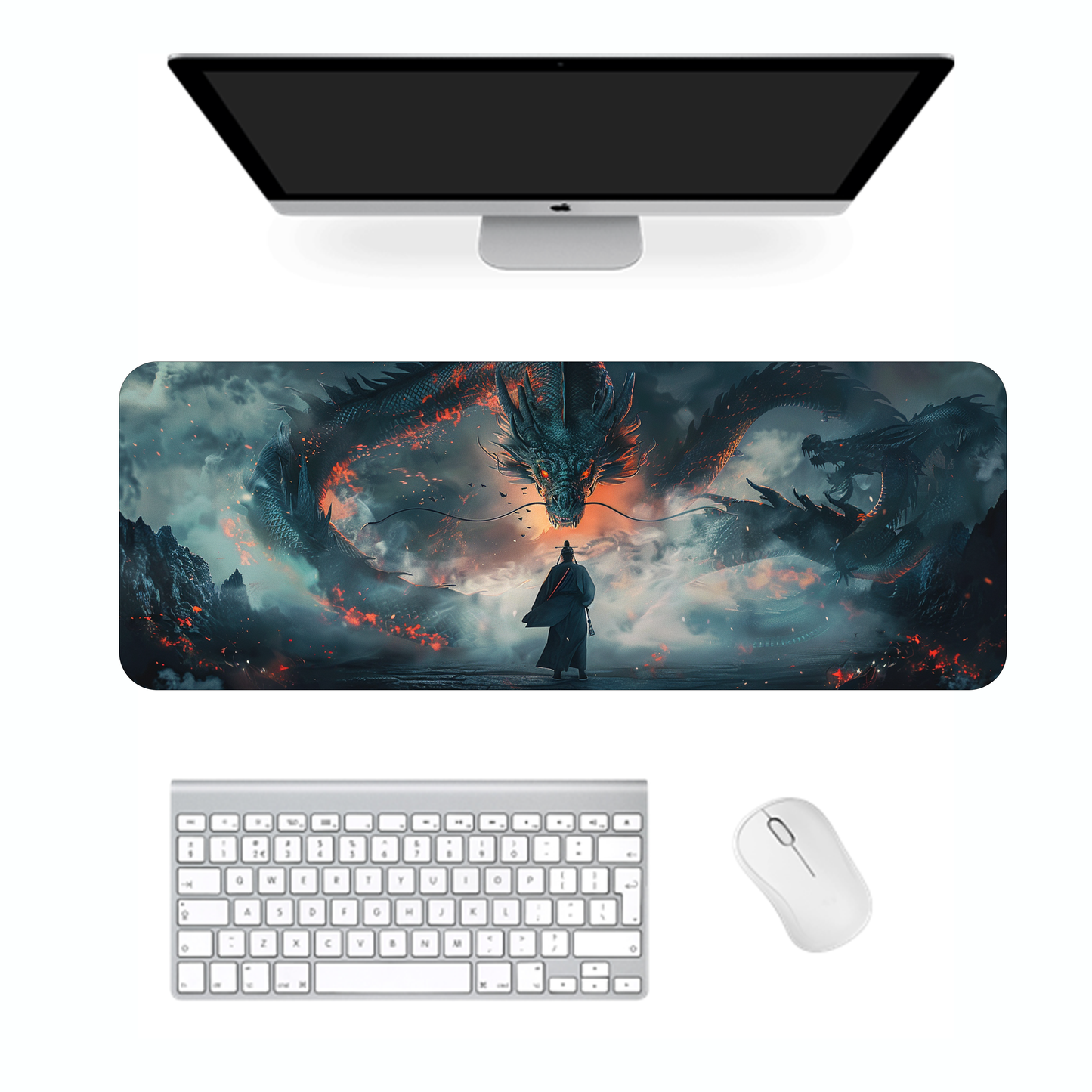 Ninja Dragon War Gaming Mouse Pad