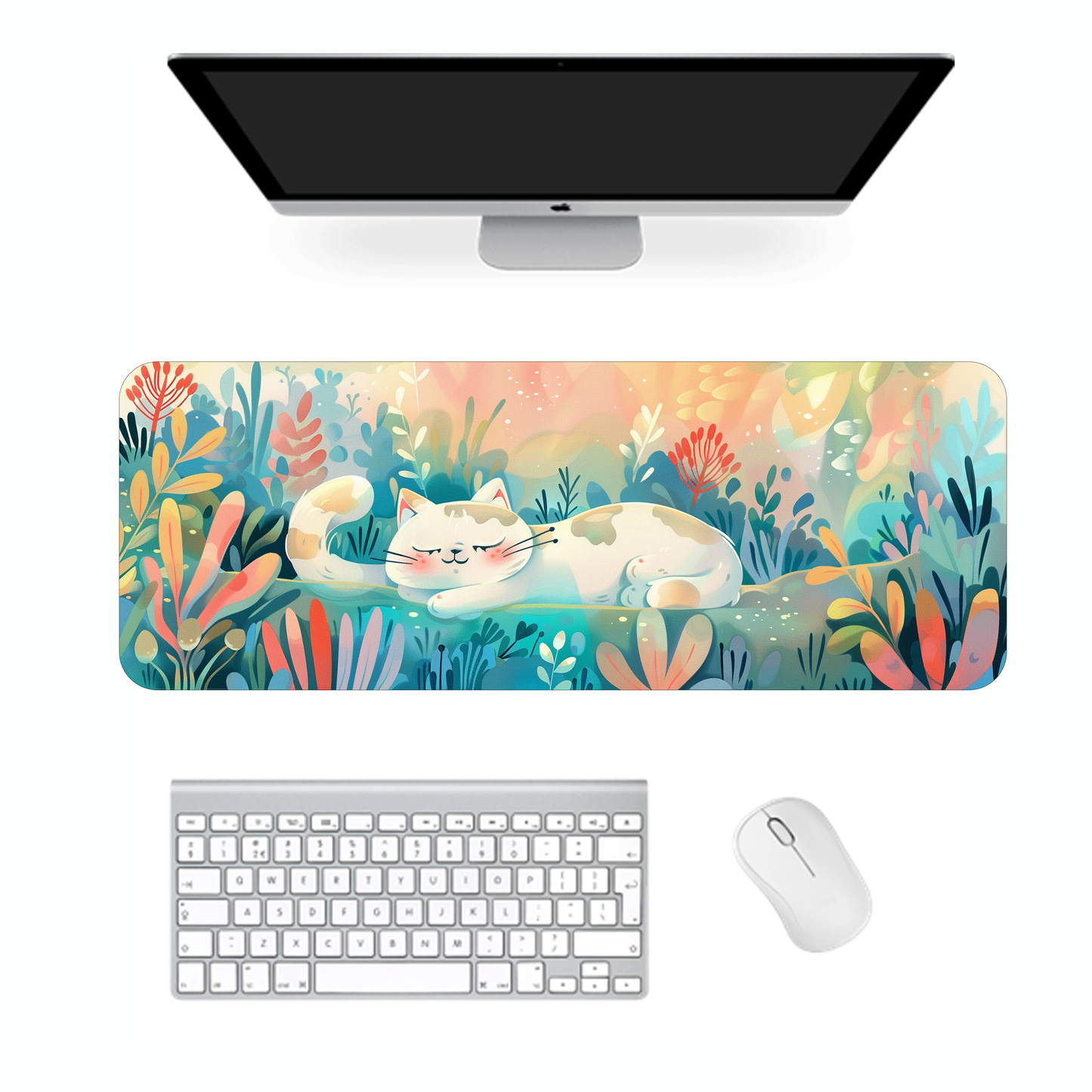 Kawaii Kitty Gaming Mouse Pad