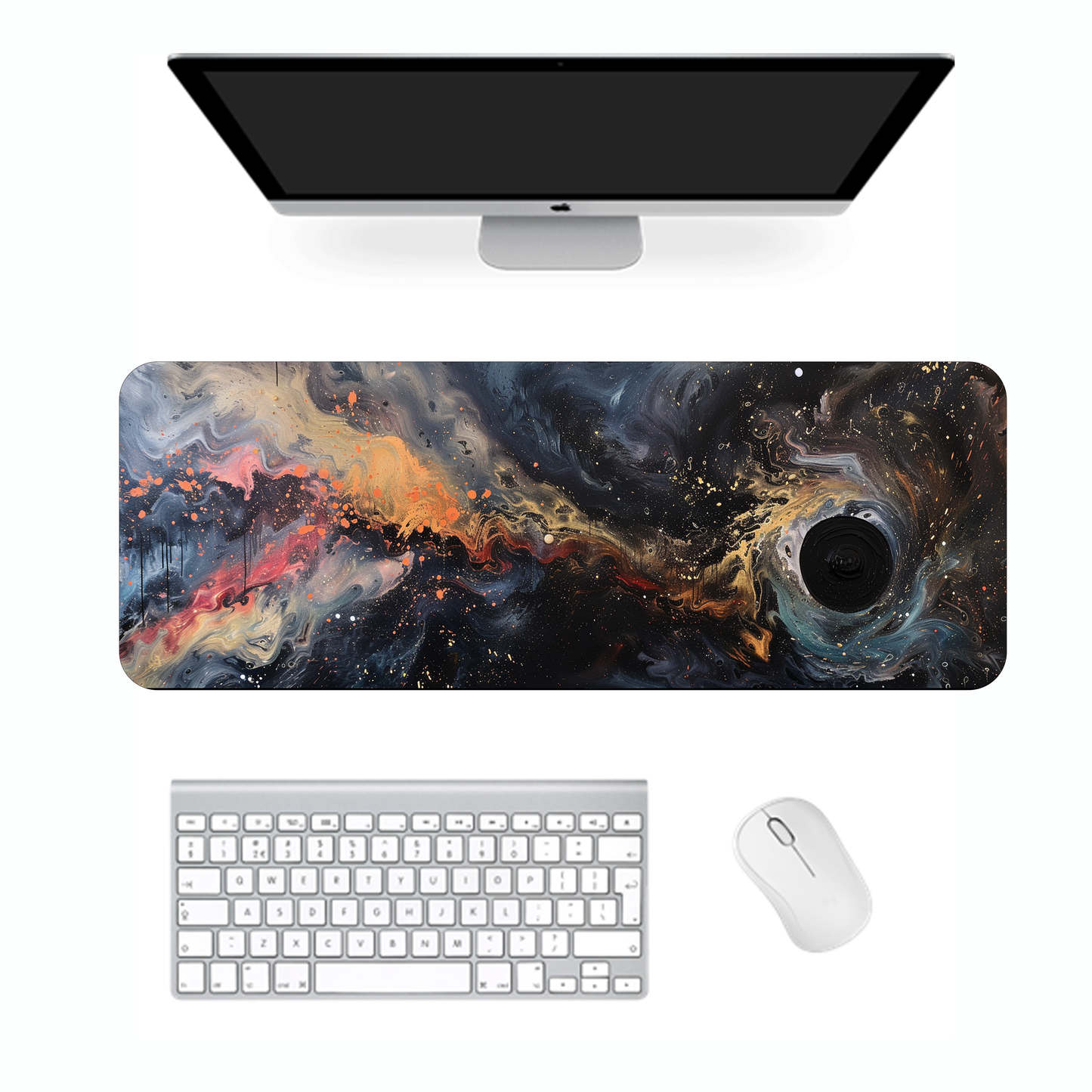 Space Black Hole Gaming Mouse Pad