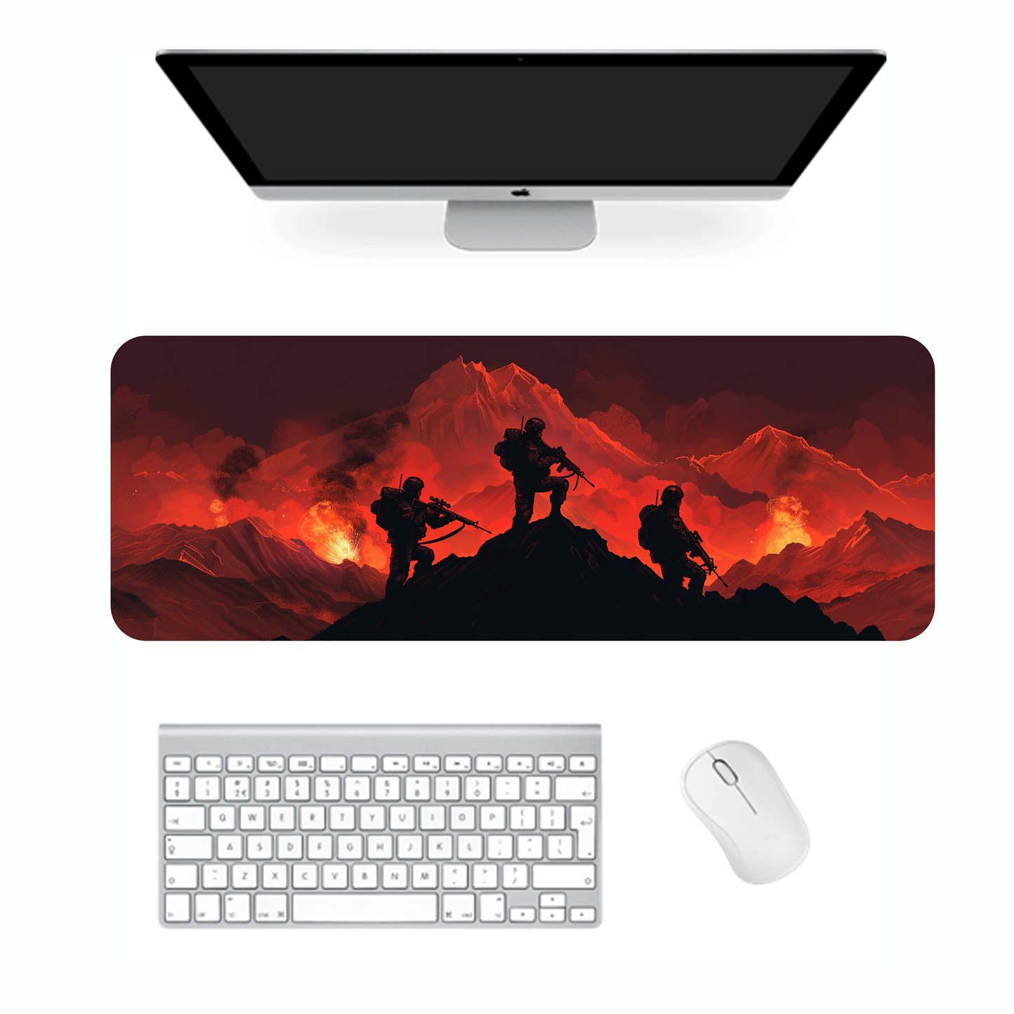 Soldiers on Peak Gaming Mouse Pad