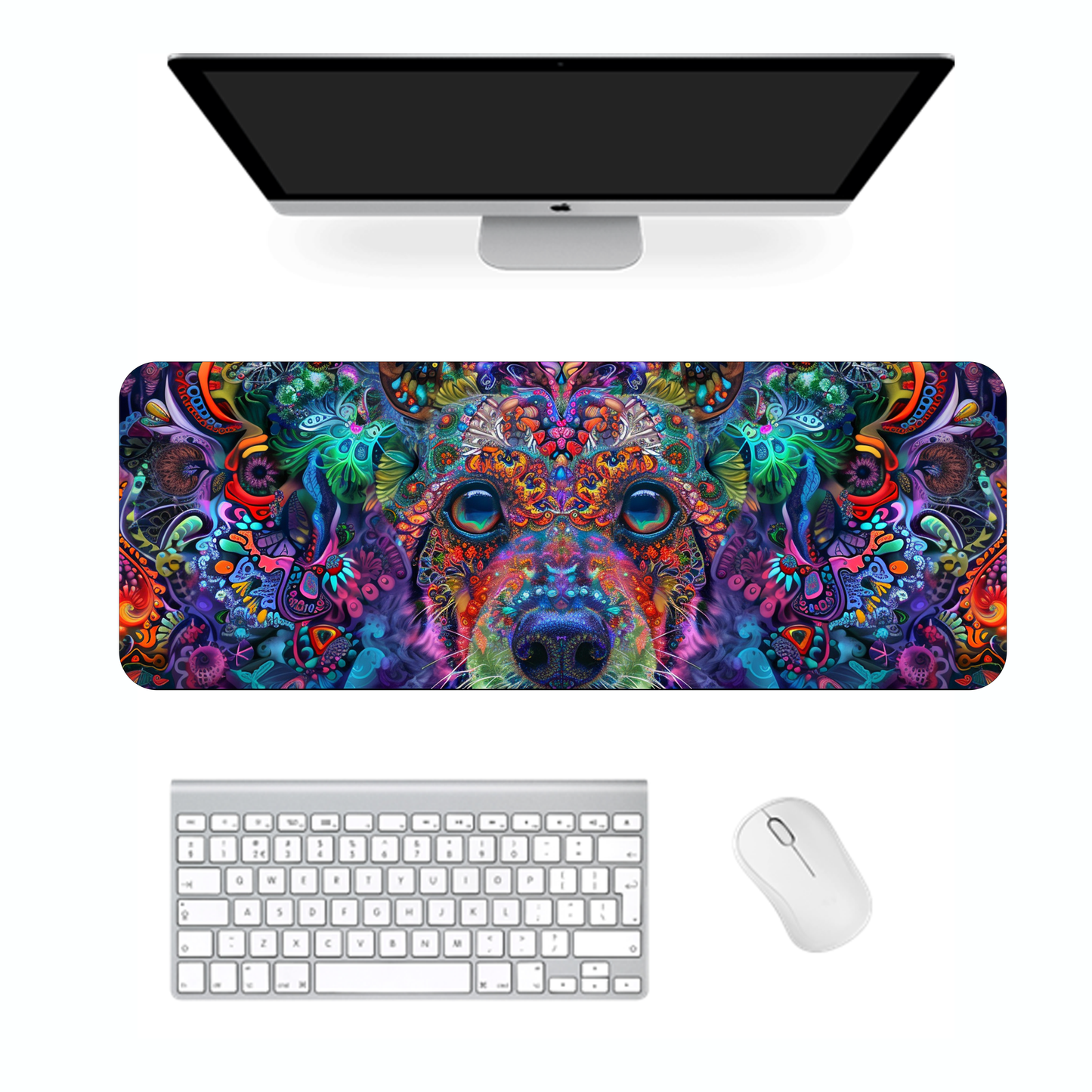 Colorful Dogs Gaming Mouse Pad