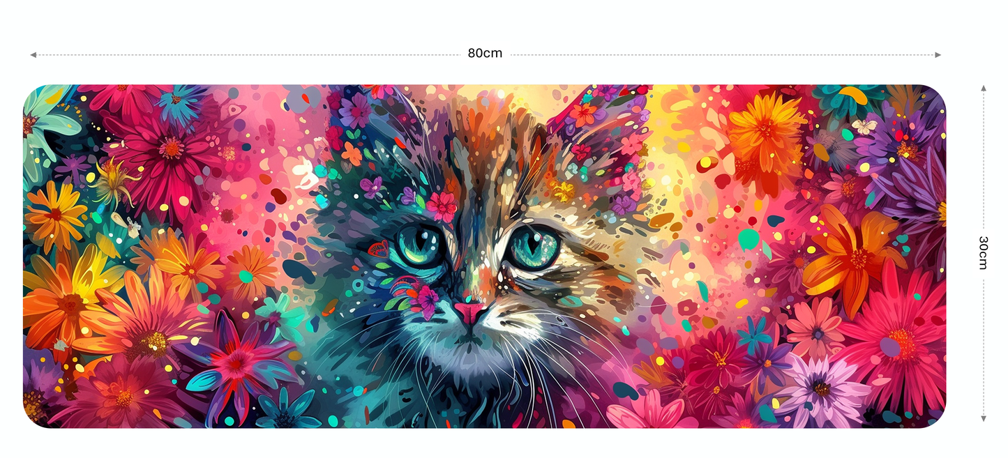 Kat-flower Gaming Mouse Pad