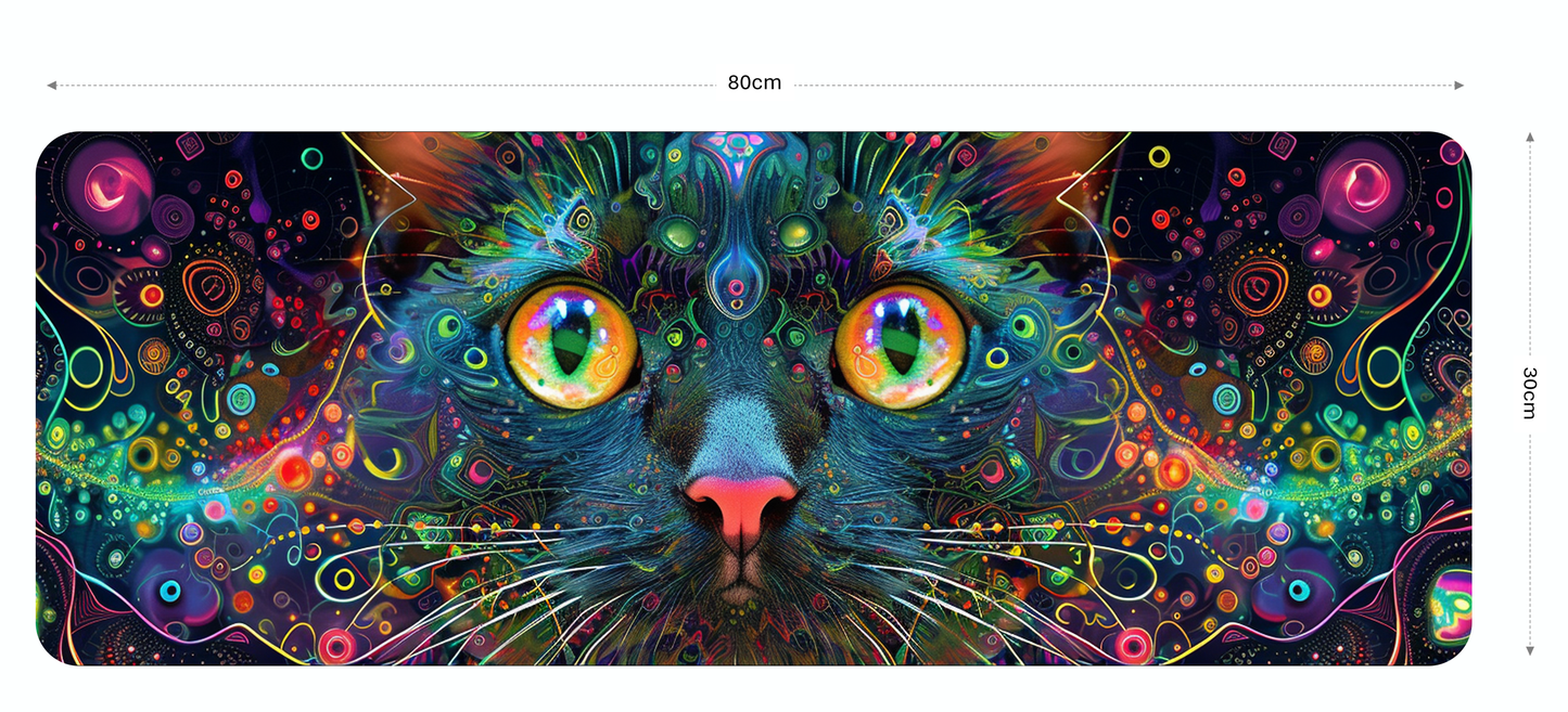 Cat - abstract Gaming Mouse Pad